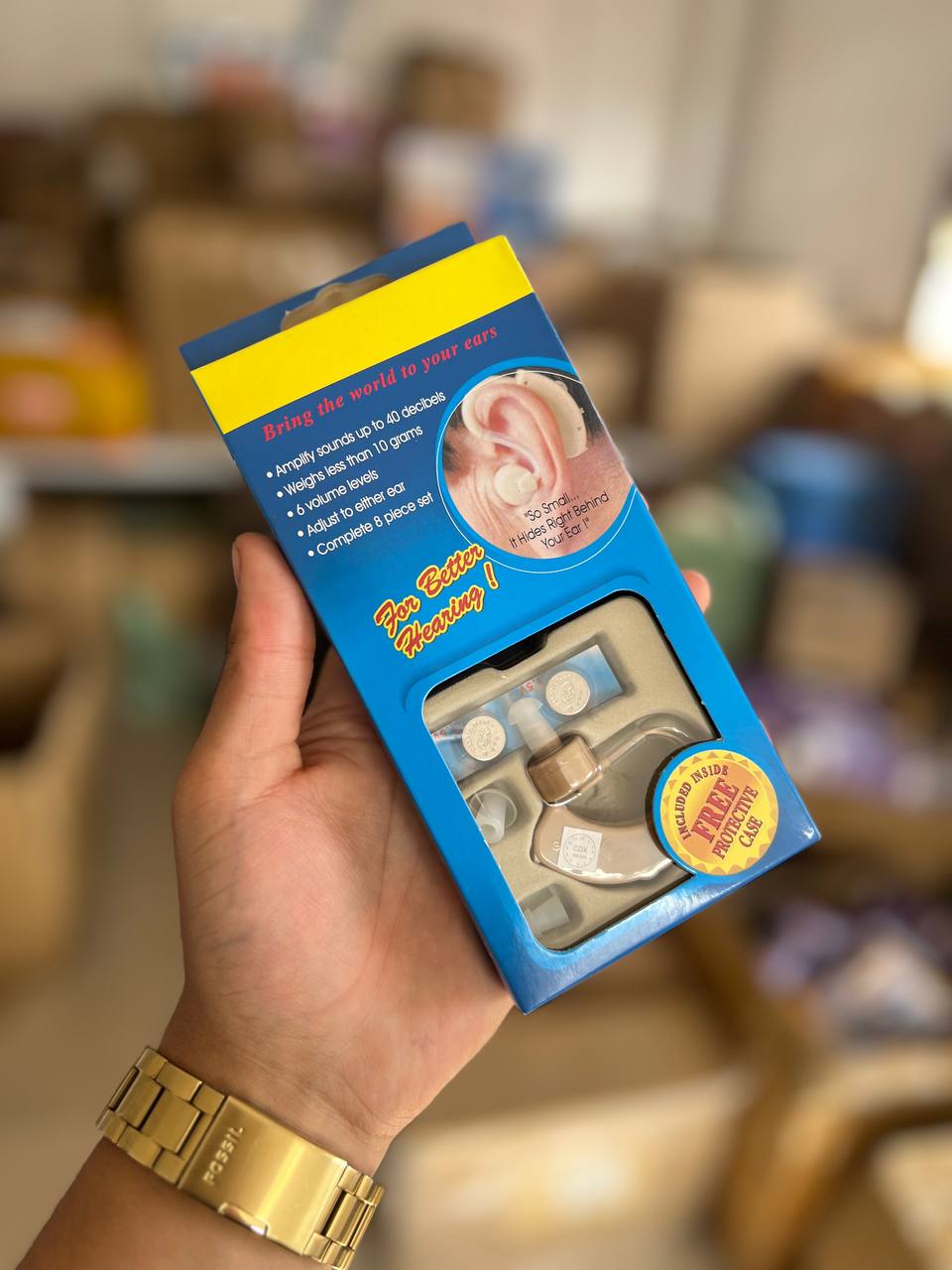 Audífonos para sordera con Baterias